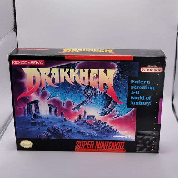 Drakkhen | NTSC | Super Nintendo | SNES | En | Reproduction Box