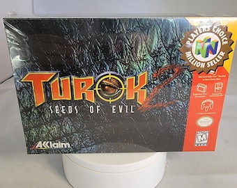 Nintendo 64 Turok 2 Seeds of Evil USA Box - Etsy
