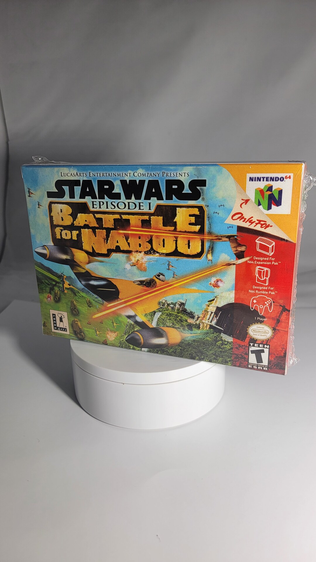 Star Wars Battle for Naboo NTSC Nintendo 64 N64 En Reproduction Box and Inner Tray Etsy