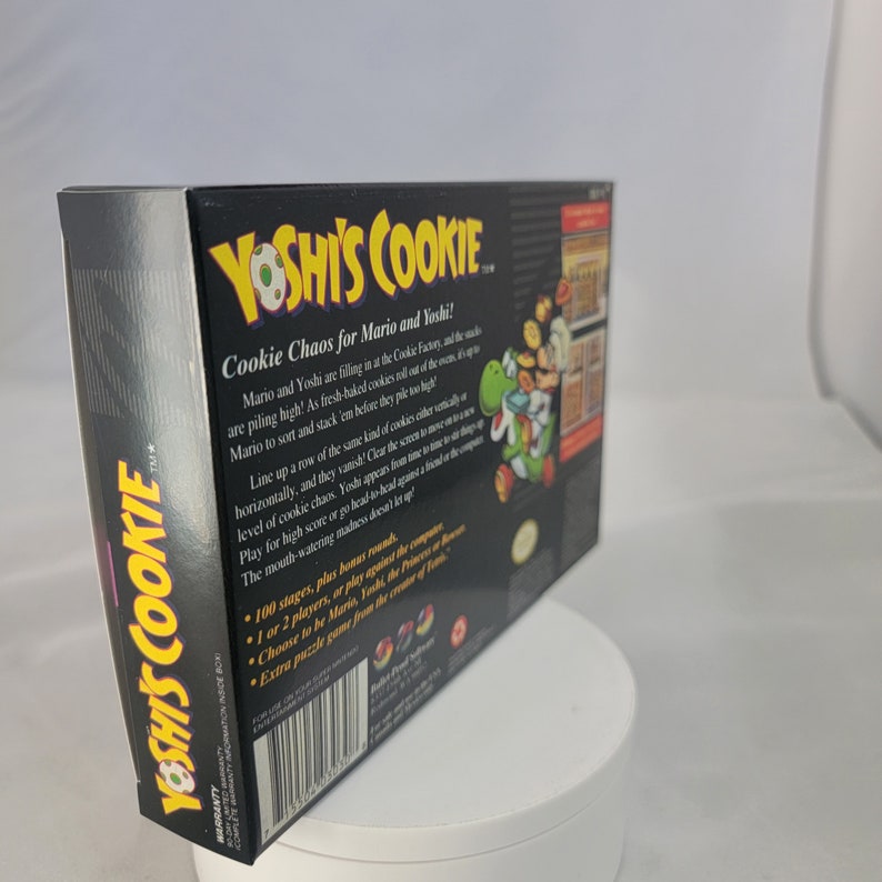 Yoshi's Cookie | NTSC | Super Nintendo | SNES | En | Reproduction Box ...
