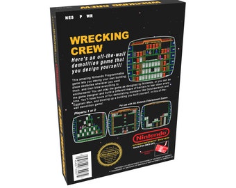 【ゲームグッズ】レッキングクルー レッキング クルー | NTSC | 任天堂 | NES | En | 復刻ボックス - Etsy