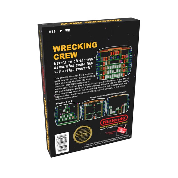 レッキング クルー | NTSC | 任天堂 | NES | En | 復刻ボックス - Etsy