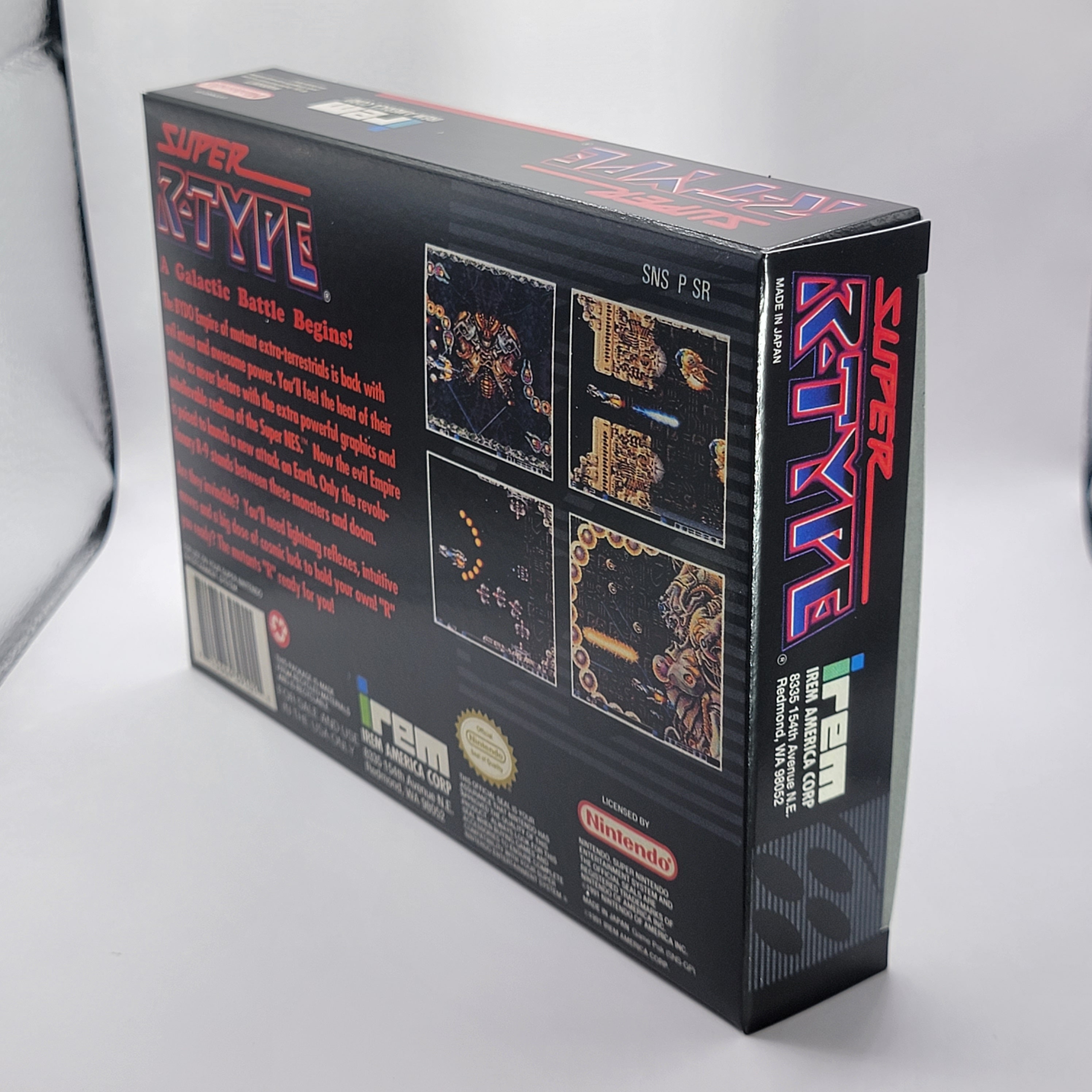 Super R-type | NTSC | Super Nintendo | SNES | En | Reproduction Box and ...