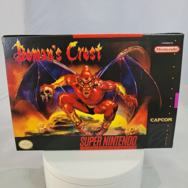 Demon's Crest | NTSC | Super Nintendo | SNES | En | Reproduction Box and Inner Tray
