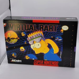 Virtual Bart | NTSC | Super Nintendo | SNES | En | Reproduction Box and Inner Tray