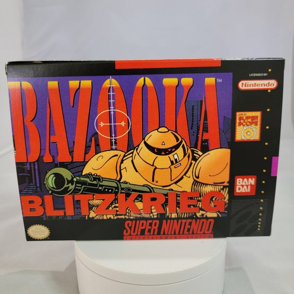 Bazooka Blitzkrieg | NTSC | Super-Nintendo | SNES | Fr | Boîte de reproduction et plateau intérieur