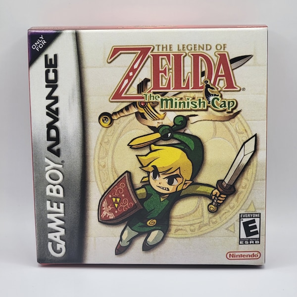 Die Legende von Zelda The Minish Cap | NTSC | Gameboy Advance | GBA | En | Reproduktionsbox und Innentablett