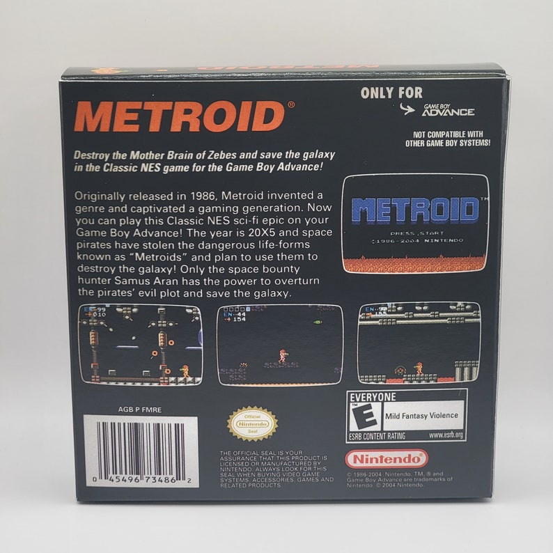 Metroid [classic NES Series] | NTSC | Gameboy Advance | GBA | En ...