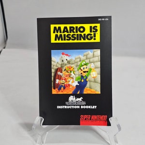 Mario is Missing! | NTSC | Super Nintendo | SNES | En | User Instruction Manual
