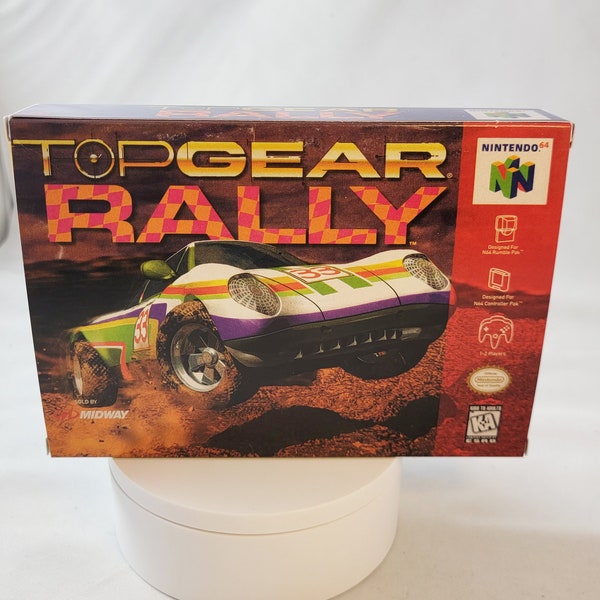 Top Gear Rally | NTSC | Nintendo 64 | N64 | En | Reproduction Box and Inner Tray