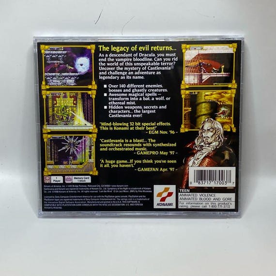 Castlevania Symphony of the Night | NTSC | Playstation | PS1 | En