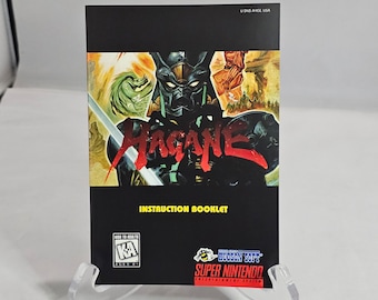 Hagane | NTSC | Super Nintendo | SNES | En | User Instruction Manual