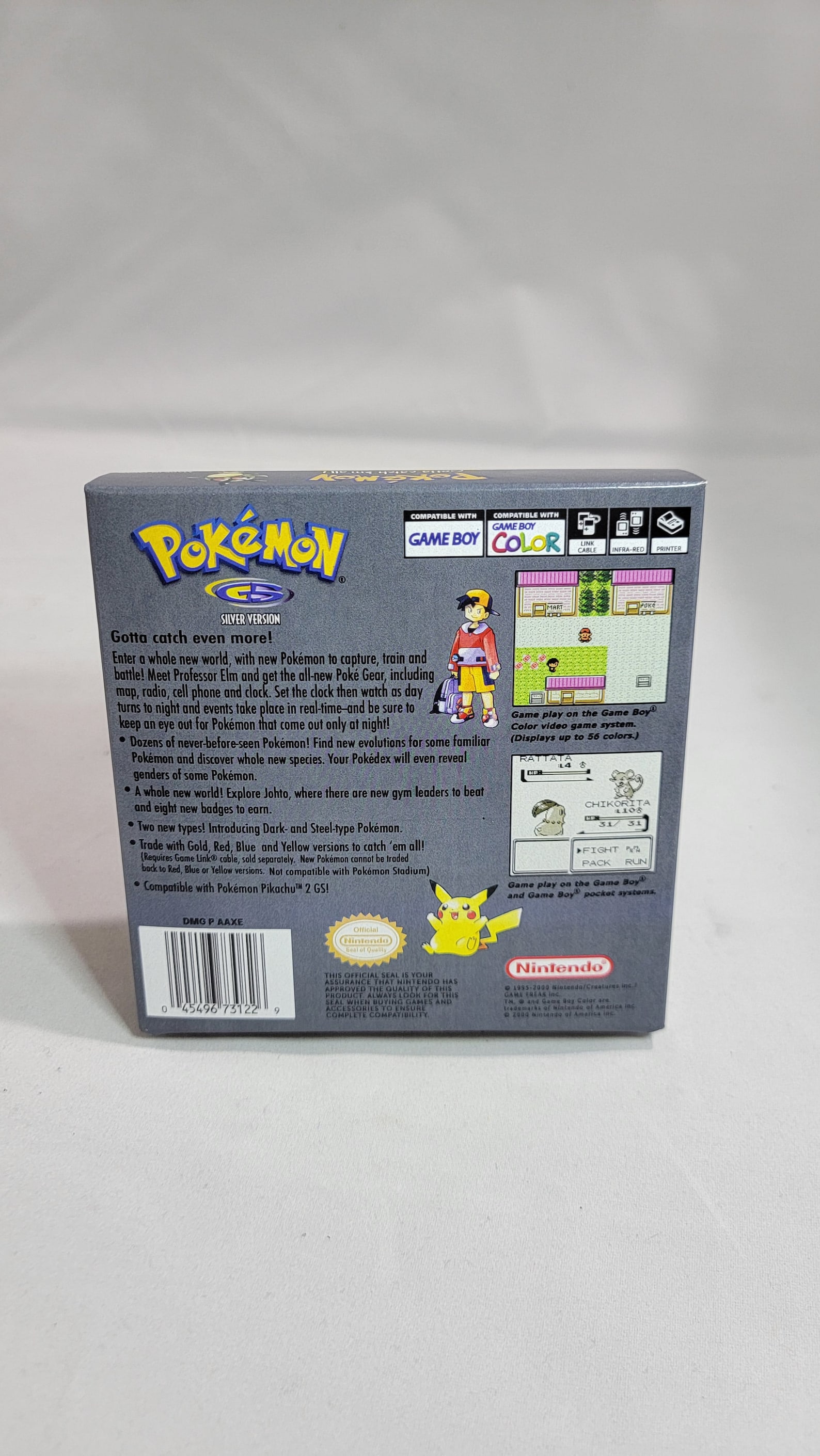 Pokemon Silver | NTSC | Gameboy Color | GBC | En | Reproduction Box and ...