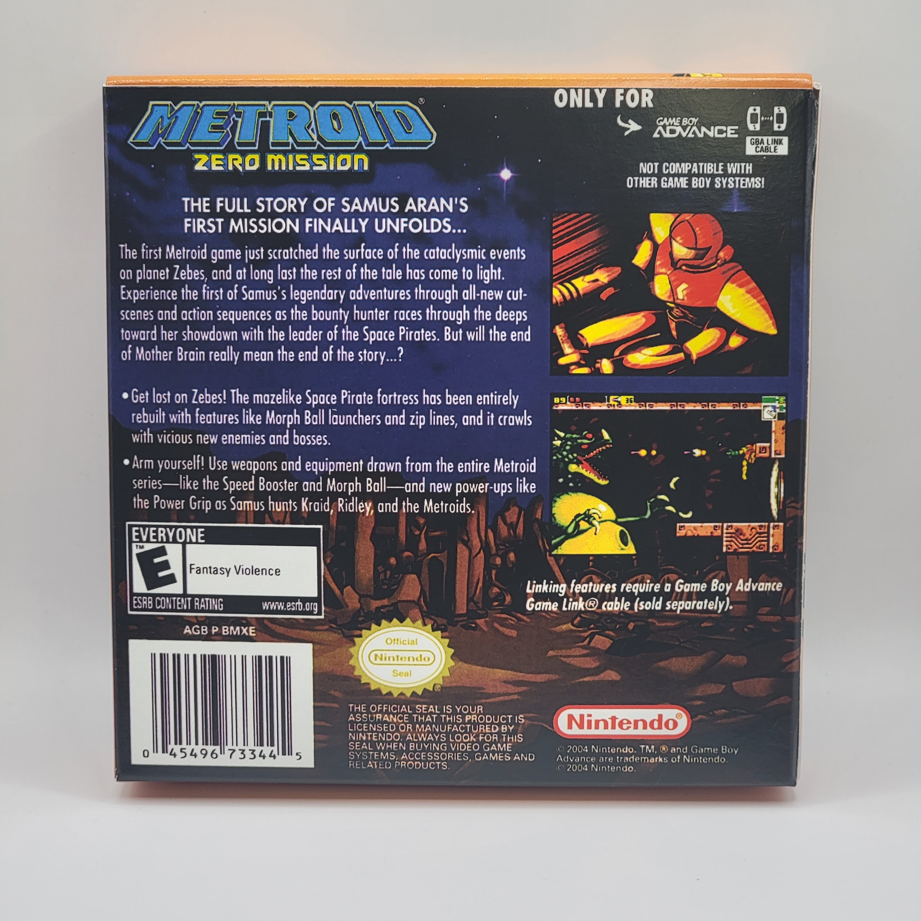 Metroid Gba Metroid Zero Mission | NTSC | Gameboy Advance | GBA | En | Reproduction ...