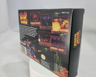 Wild Guns | NTSC | Super Nintendo | SNES | En | Reproduction Box