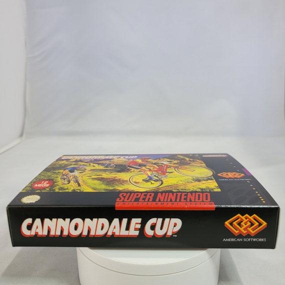 Cannondale Cup NTSC Super Nintendo SNES En Reproduction Box and