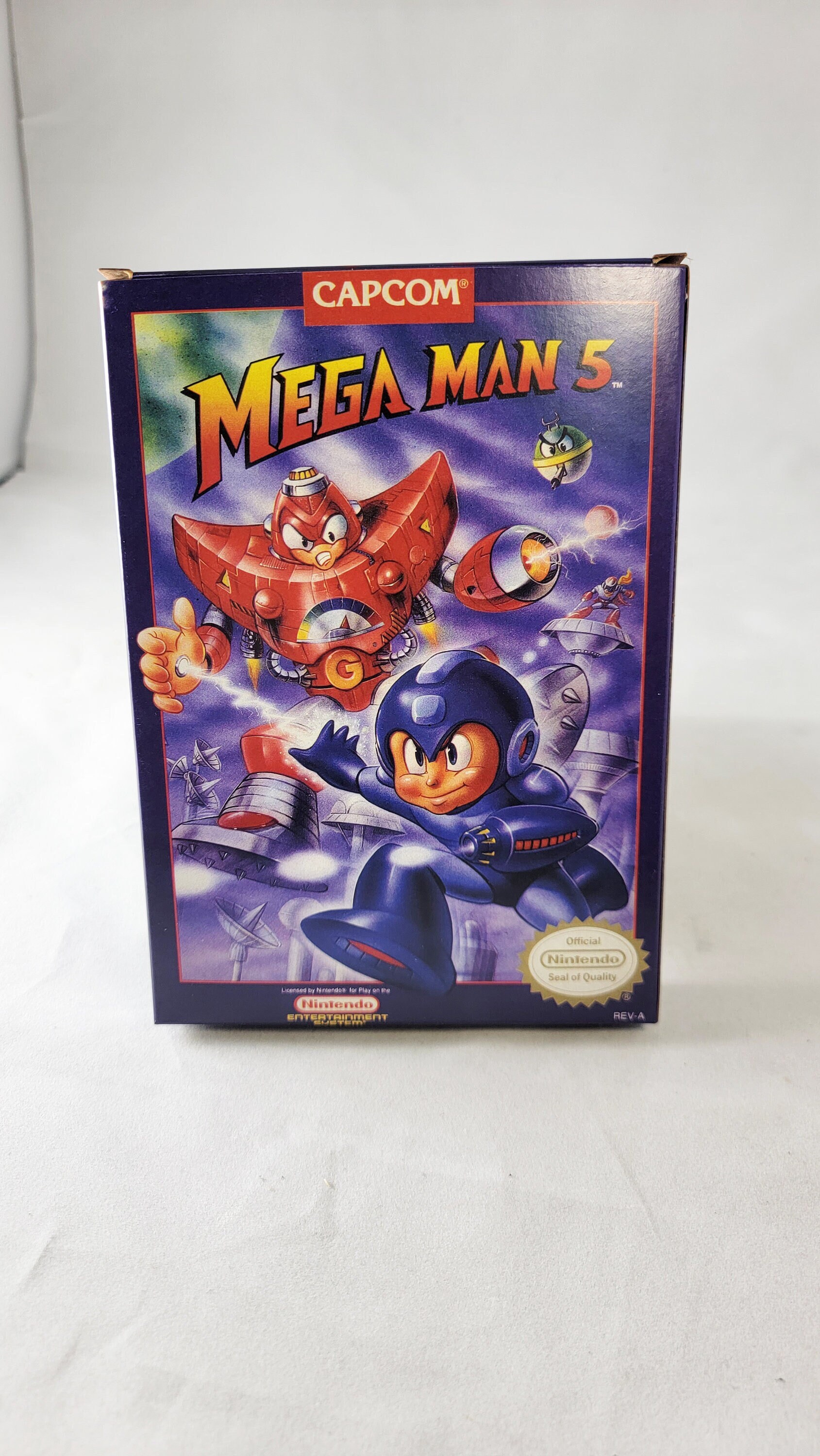 Mega Man 5 | NTSC | Nintendo | NES | En | Reproduction Box - Etsy