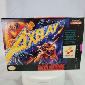 Axelay | NTSC | Super Nintendo | SNES | En | Reproduction Box and Inner Tray