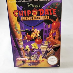 Chip N Dale Rescue Rangers | PAL | Nintendo | NES | En,Fr | Reproduction Box