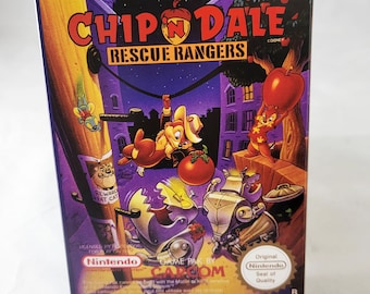 Chip N Dale Rescue Rangers | PAL | Nintendo | NES | En,Fr | Reproduction Box