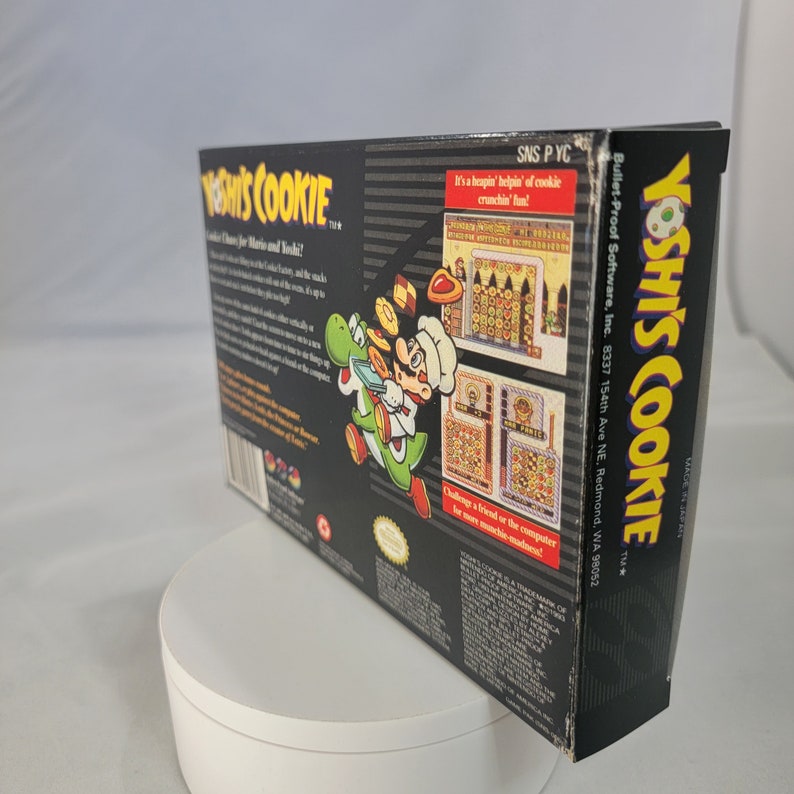 Yoshi's Cookie | NTSC | Super Nintendo | SNES | En | Reproduction Box ...