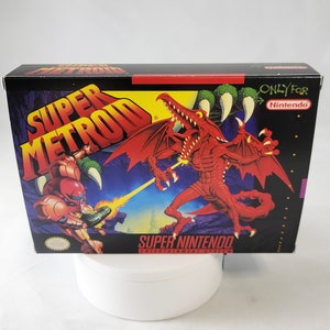 Super Metroid | NTSC | Super Nintendo | SNES | En | Reproduction Box and Inner Tray
