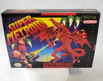 Super Metroid | NTSC | Super Nintendo | SNES | En | Reproduction Box and Inner Tray