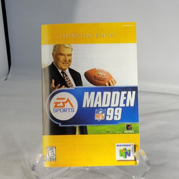 Madden 99 | NTSC | Nintendo 64 | N64 | En | User Instruction Madden 99 | NTSC | Nintendo 64 | N64 | En | User Instruction