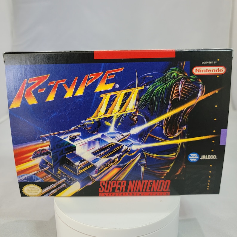 R-type 3 | NTSC | Super Nintendo | SNES | En | Reproduction Box and ...