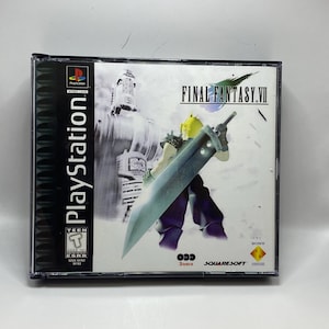 May include: Final Fantasy VII PlayStation game case. The cover art features a character with a large sword, with the game title and PlayStation logo visible. The case is in a clear plastic case.