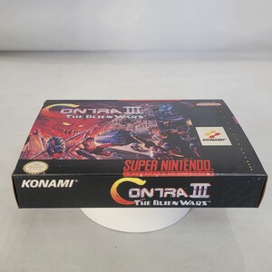 Contra 3 | NTSC | Super Nintendo | SNES | En | Reproduction Box and ...