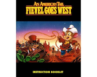 An American Tail Fievel Goes West | NTSC | Super Nintendo | SNES | En | User Instruction Manual