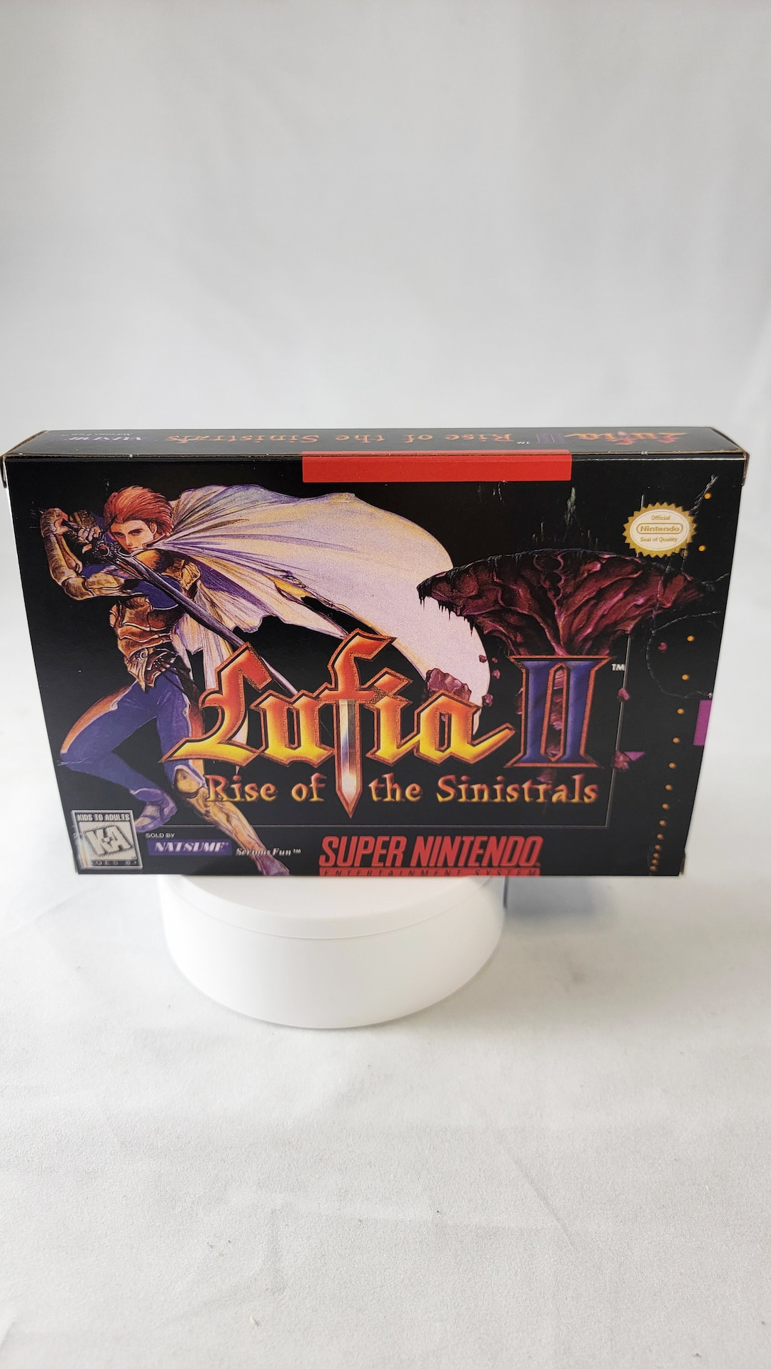 Lufia NTSC Super Nintendo SNES En Reproduction Box and