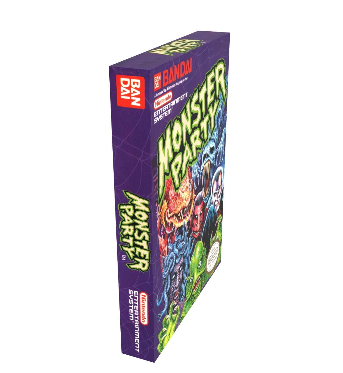 洋楽 Rainbow Monster Party 76-95 CDR BOX Monster Party | NTSC | Nintendo | NES | En | Reproduction Box - Etsy