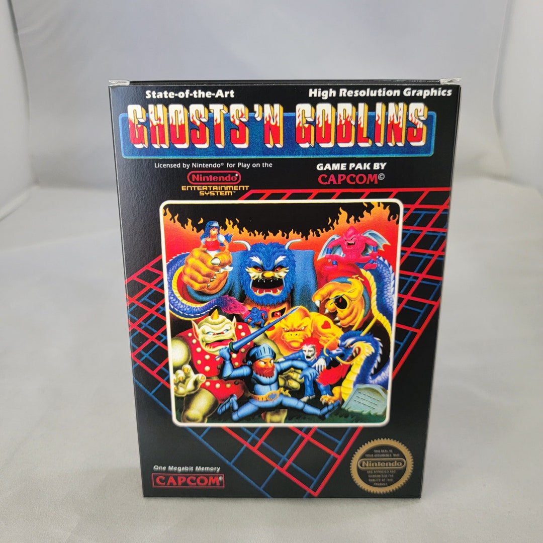 Ghosts N Goblins NTSC Nintendo NES En Reproduction Box