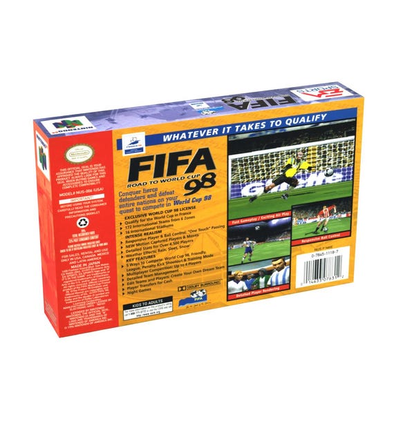 Fifa Road to the World Cup 98 | NTSC | Nintendo 64 | N64 | En