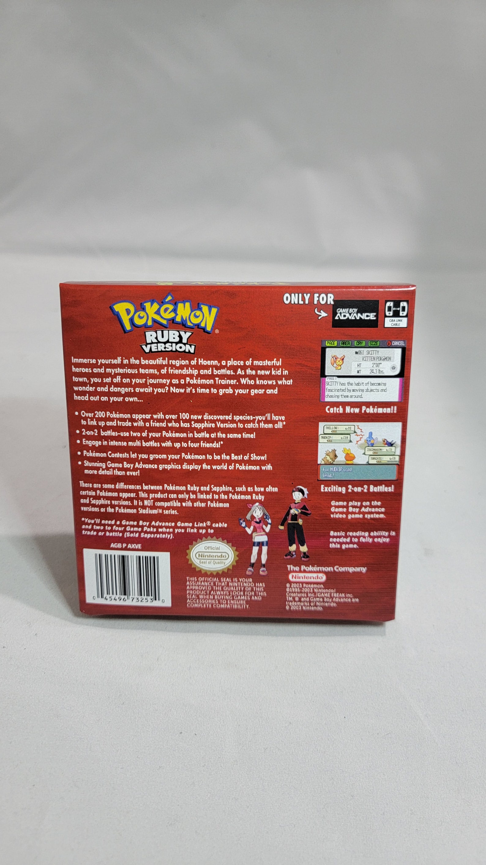 Pokemon Ruby | NTSC | Gameboy Advance | GBA | En | Reproduction Box and ...