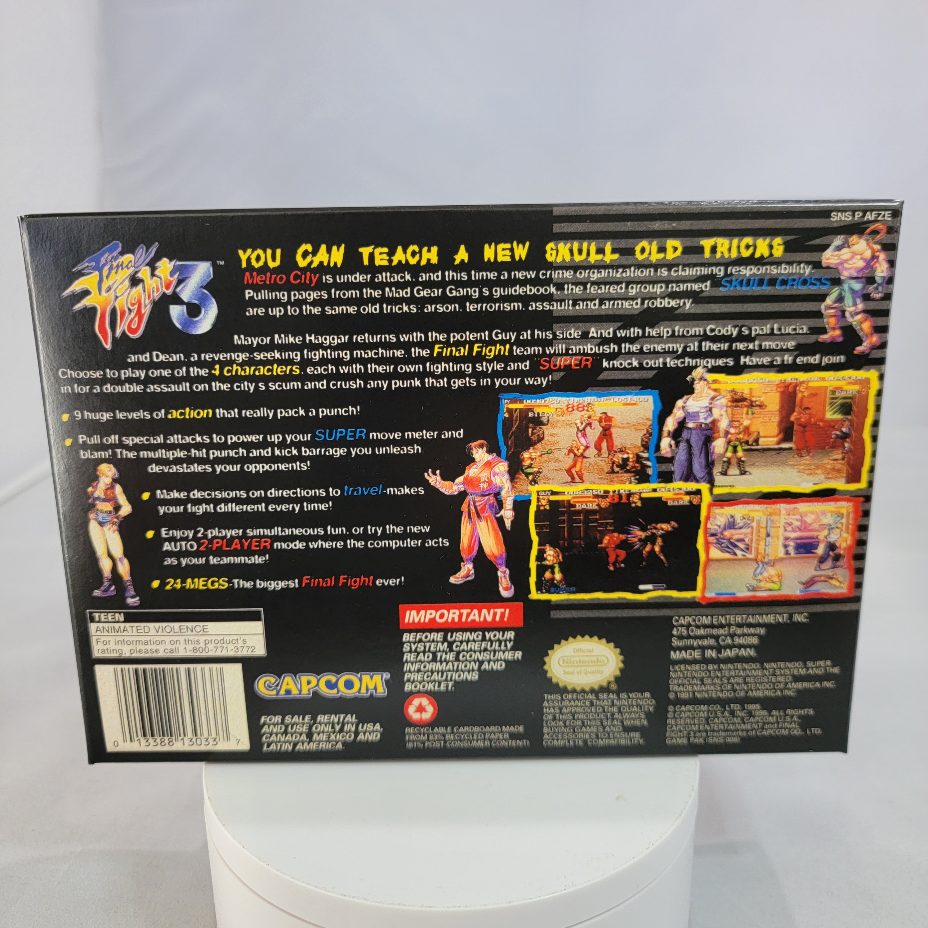 Final Fight 3 | NTSC | Super Nintendo | SNES | En | Reproduction Box ...