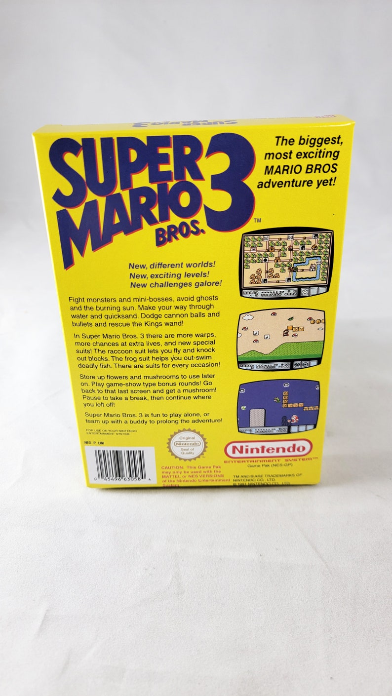Super Mario Brothers 3 | PAL | Nintendo | NES | En | Reproduction Box ...