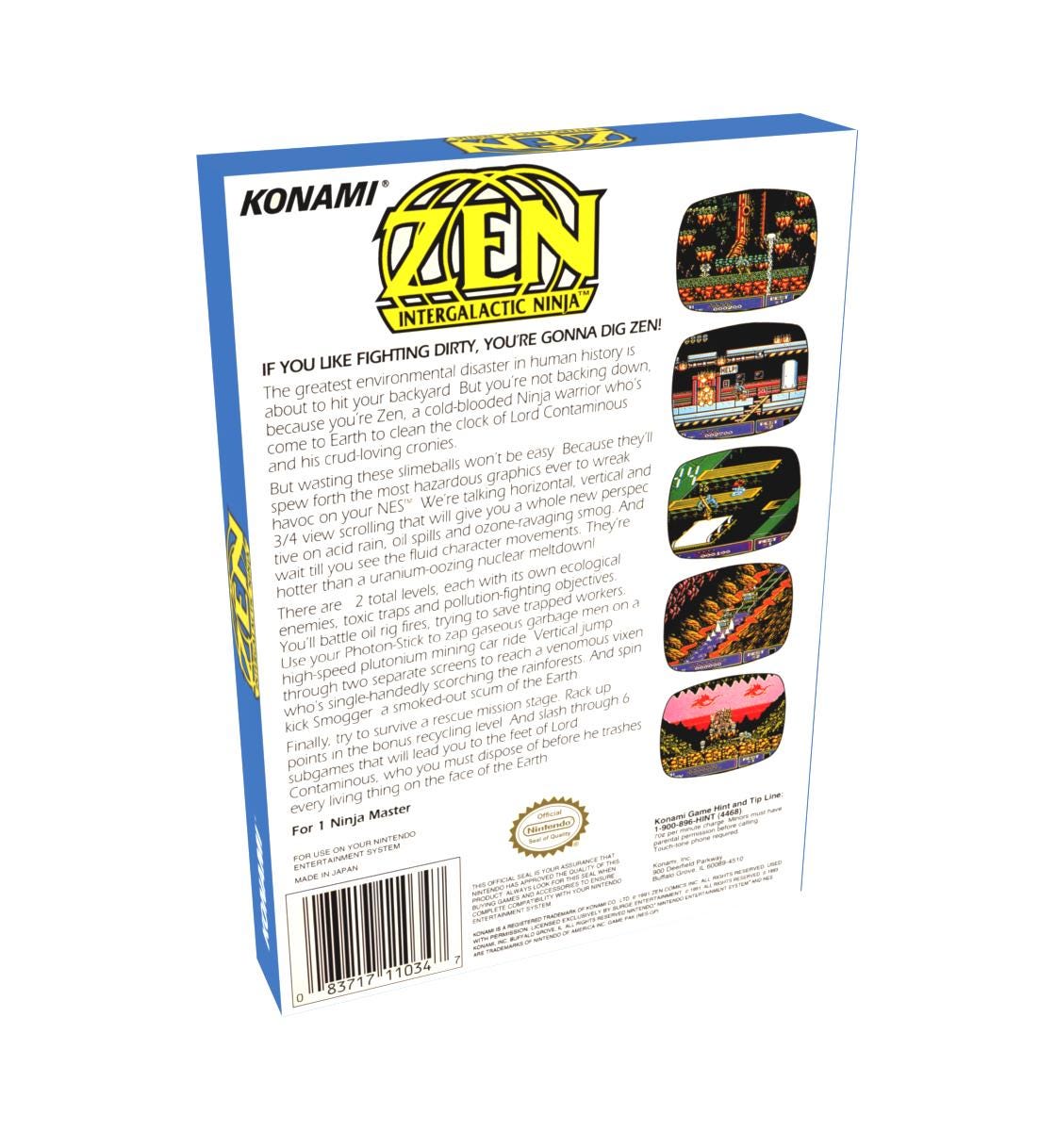 Zen Intergalactic Ninja | NTSC | Nintendo | NES | En