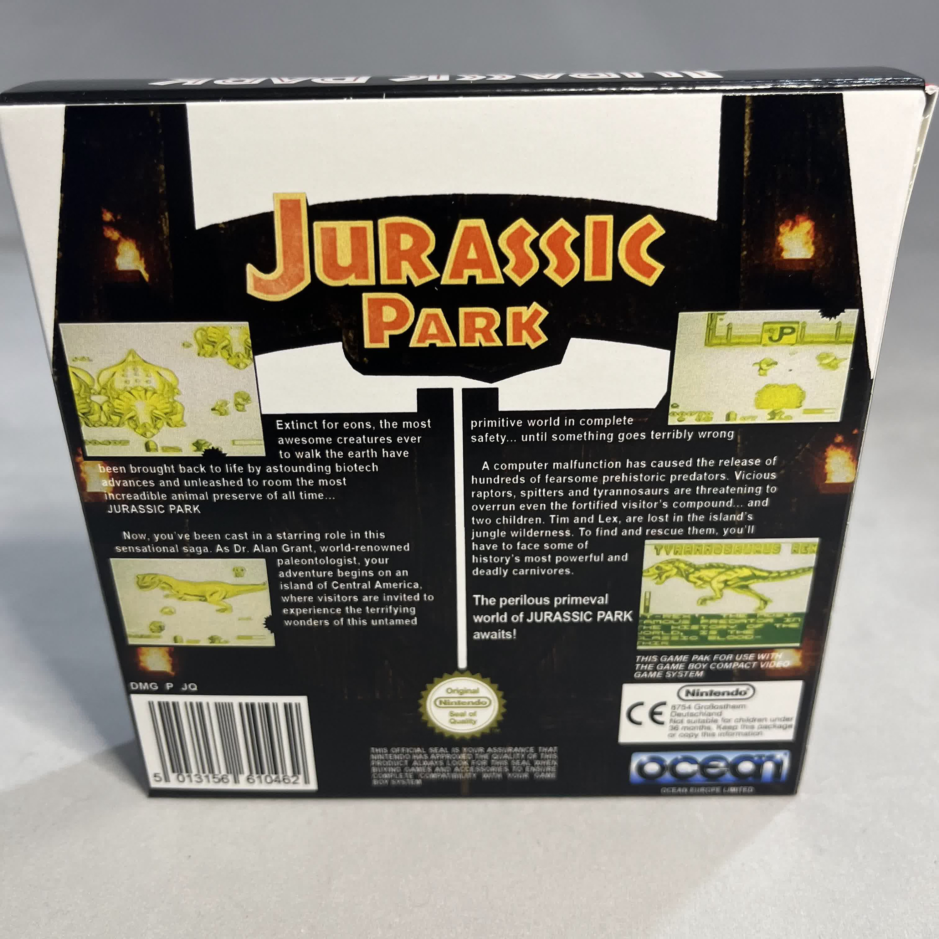 Jurassic Park | NTSC | Gameboy | GB | En | Reproduction Box and