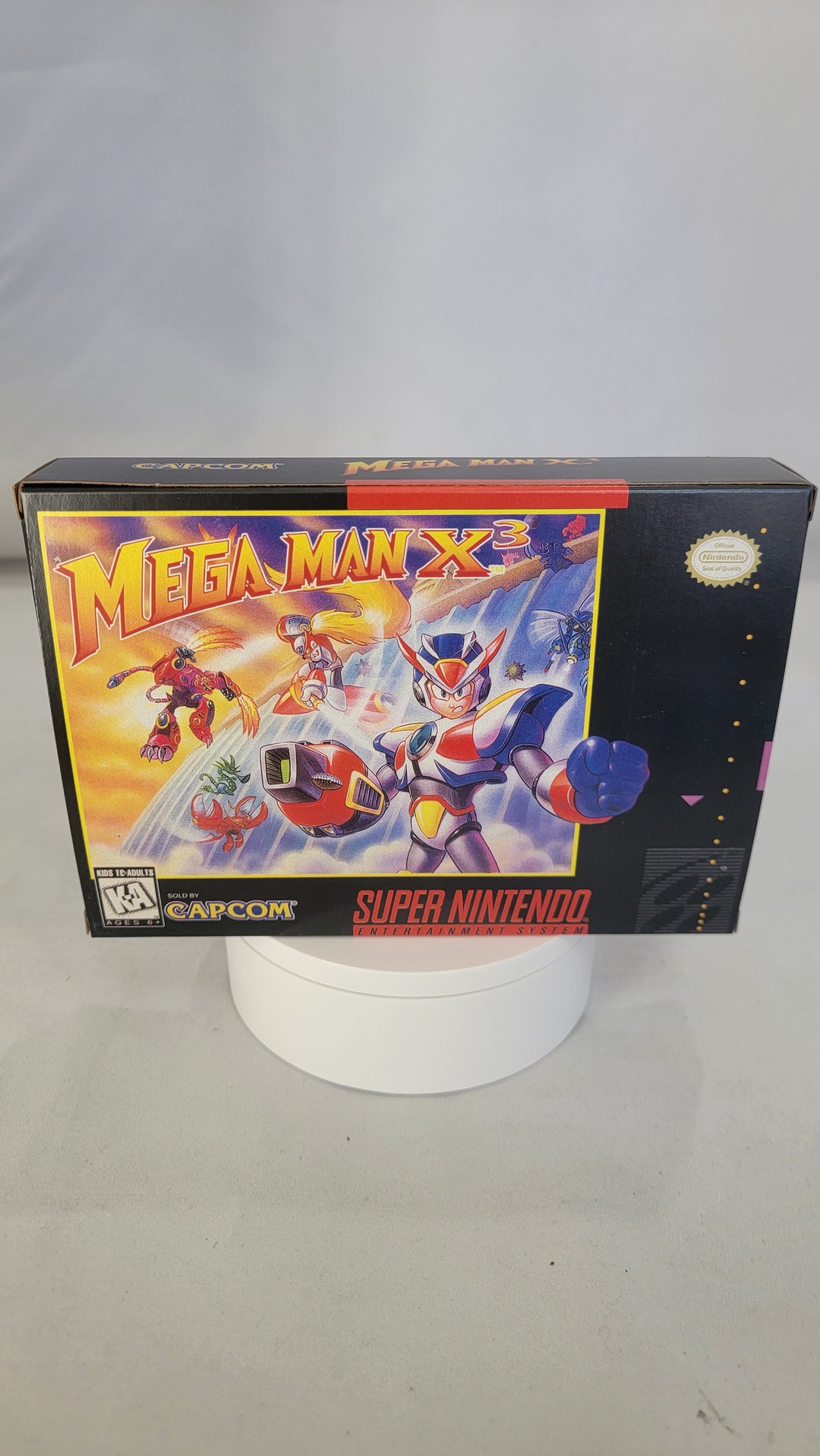 Mega Man X3 | NTSC | Super Nintendo | SNES | En | Reproduction Box