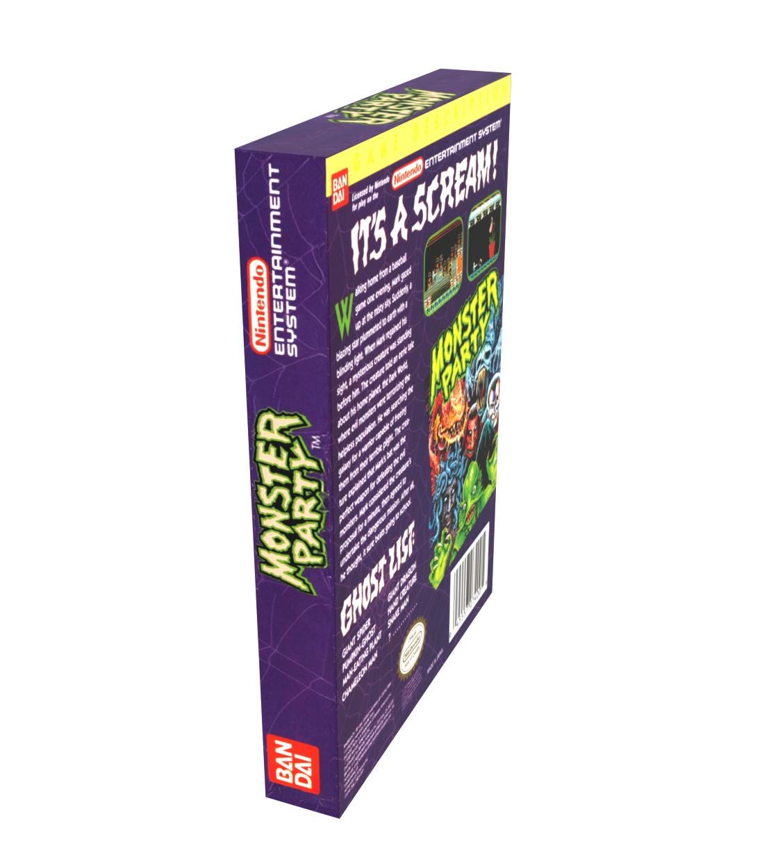 Monster Party | NTSC | Nintendo | NES | En | Reproduction Box - Etsy