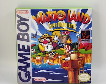 Super Mario Land 3 Wario Land | NTSC | Gameboy | GB | En | Reproduction Box and Inner Tray