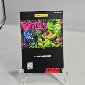 Bronkie | NTSC | Super Nintendo | SNES | En | User Instruction Manual