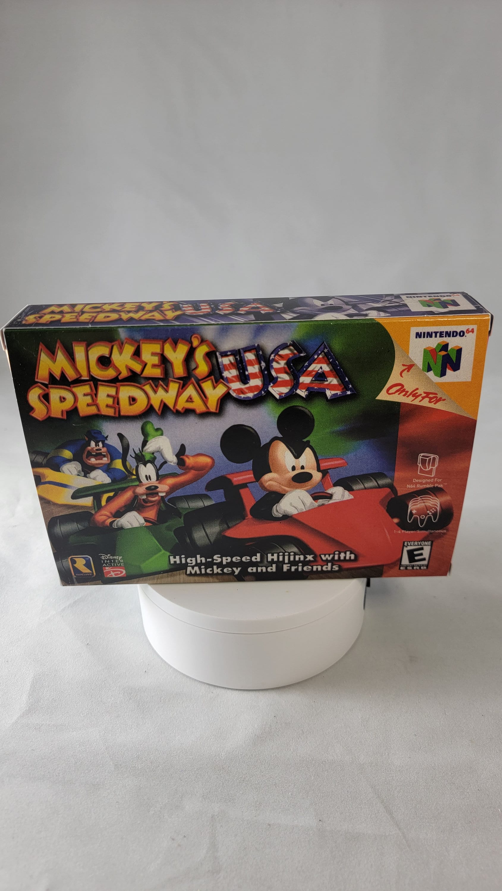 Mickey s Speedway USA NTSC Nintendo 64 N64 En Reproduction Box and