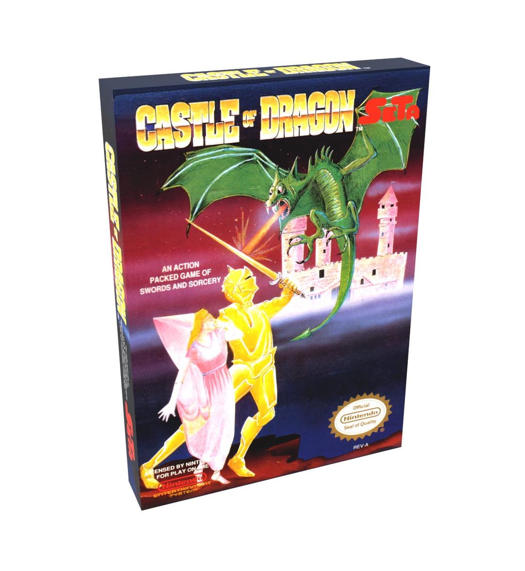 Castle of Dragon | NTSC | Nintendo | NES | En | Reproduction Box