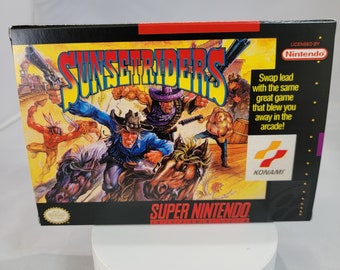 Sunset Riders | NTSC | Super Nintendo | SNES | En | Reproduction Box and Inner Tray