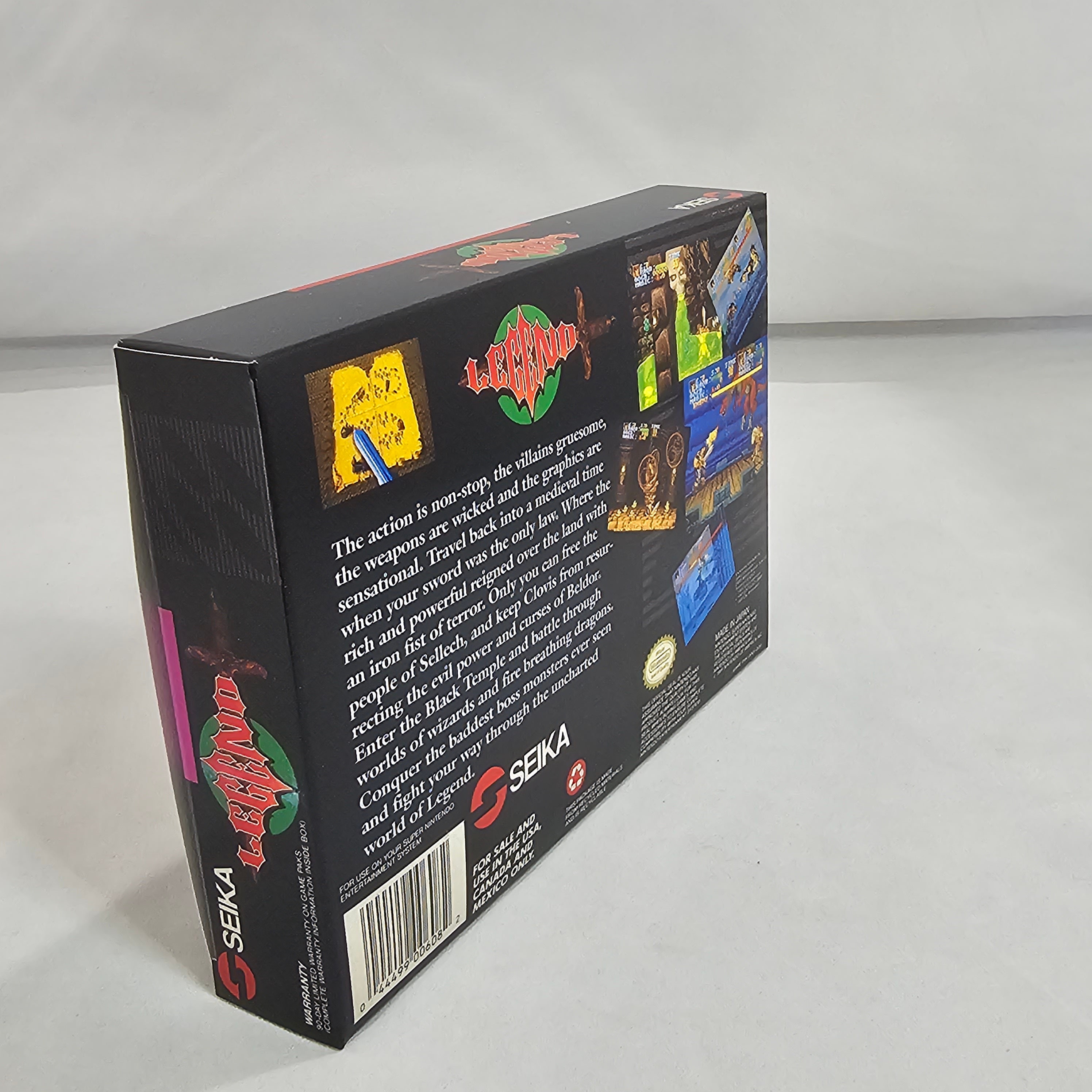 Legend | NTSC | Super Nintendo | SNES | En | Reproduction Box and