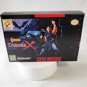 Castlevania Dracula X | NTSC | Super Nintendo | SNES | En | Reproduction Box and Inner Tray